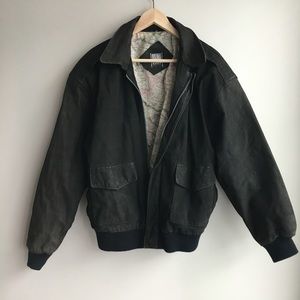 greg bell leather coat